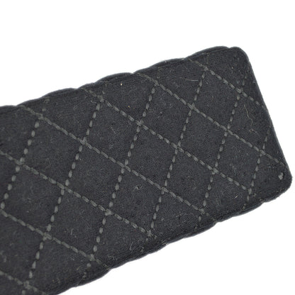 Chanel Black Cotton Wild Stitch Vanity Handbag