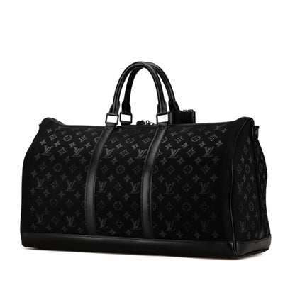 Louis Vuitton  Canvas Leather Boston Bag Shoulder Bag