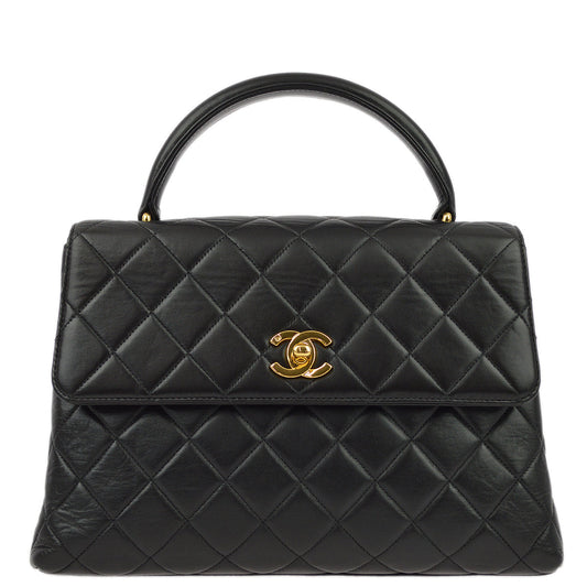 Chanel Kelly Lambskin Black Handbag Style