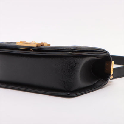 Chanel Boy Small Caviar Black Chain Shoulder Bag Style 2