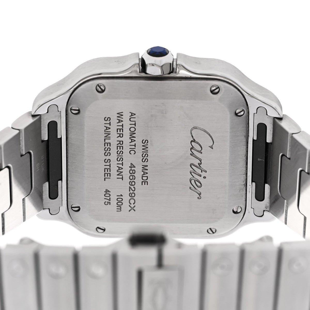 Stainless Steel 35mm Santos de Cartier Automatic Watch
