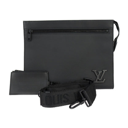 Louis Vuitton  Leather Clutch Bag Handbag Shoulder Bag