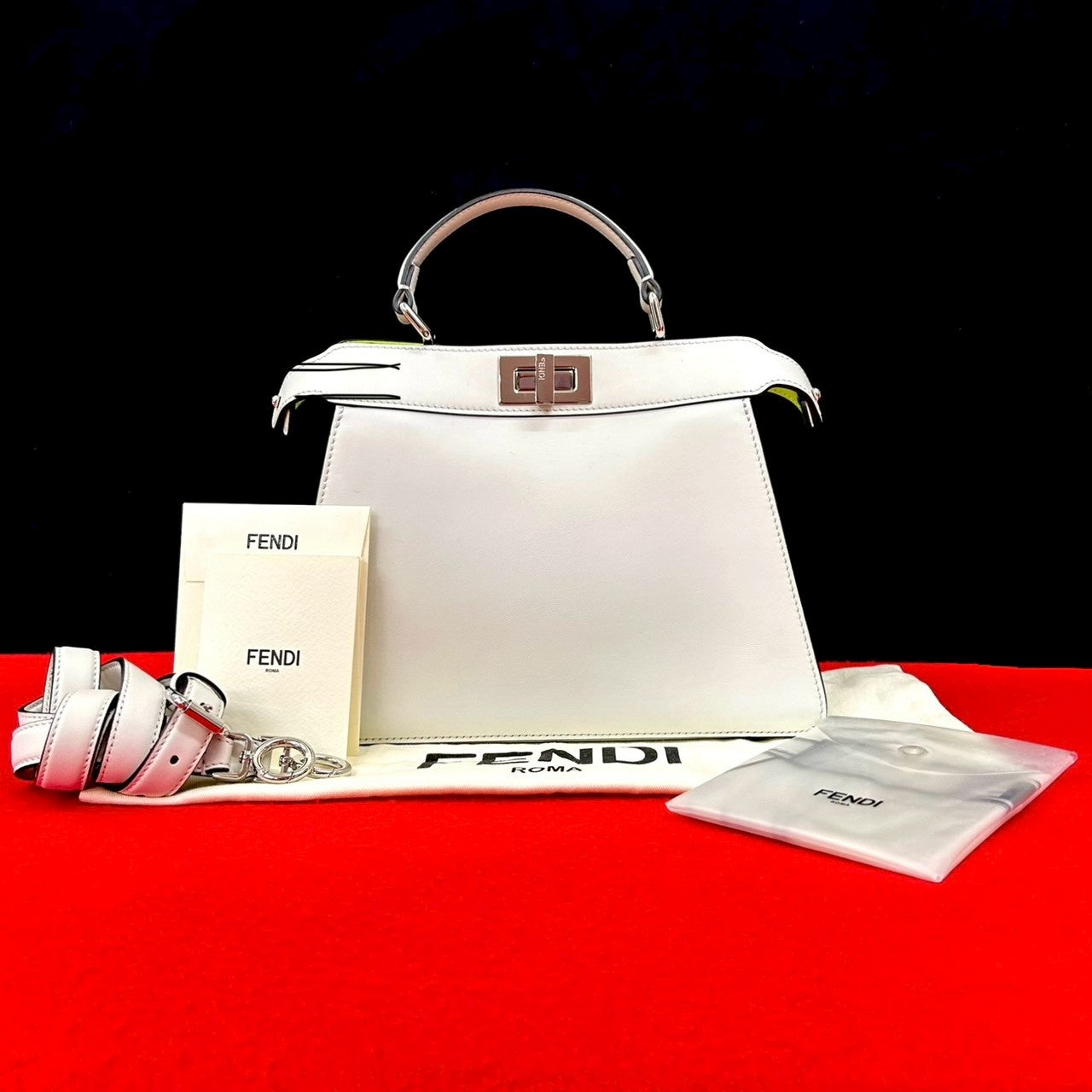 Fendi Peekaboo Iseeu Small Leather Shoulder Bag