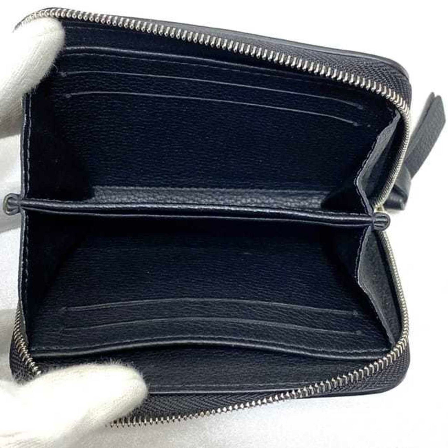 Louis Vuitton  Noir Leather Coin Purse/Coin Case