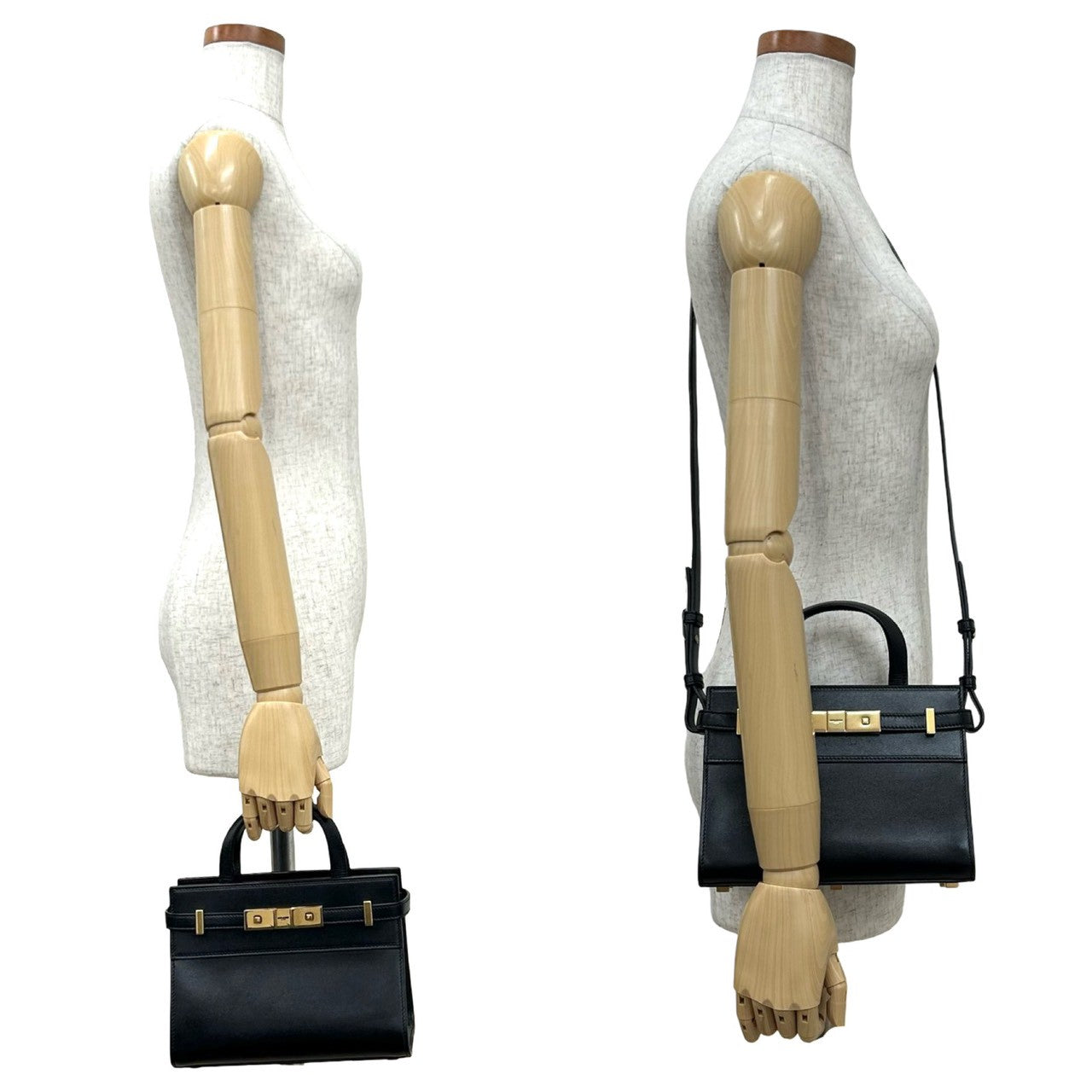 Saint Laurent Paris Manhattan Leather 2Way Bag