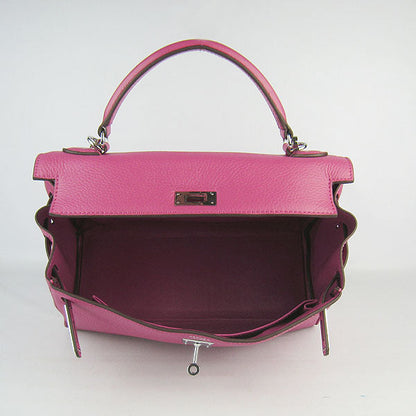 Luxury Hermes Kelly 32Cm Togo Leather Handbag 6108 Peach Silver