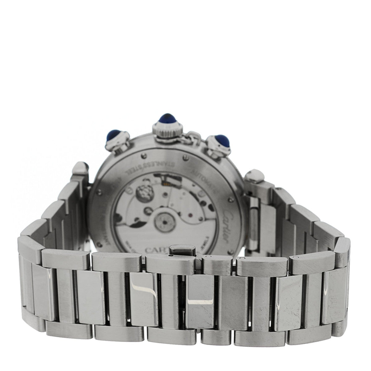 Stainless Steel 41mm Pasha C Chronograph Automatic Watch Blue