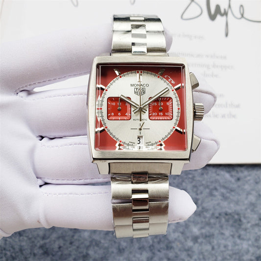 Tag Heuer Monaco 40mm Red Dial