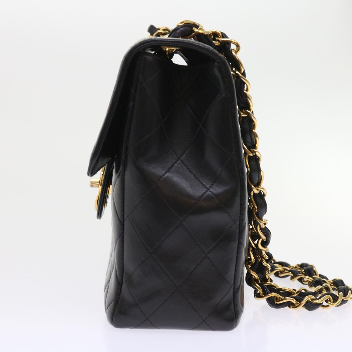 Chanel Leather Black Chain Shoulder Bag Style