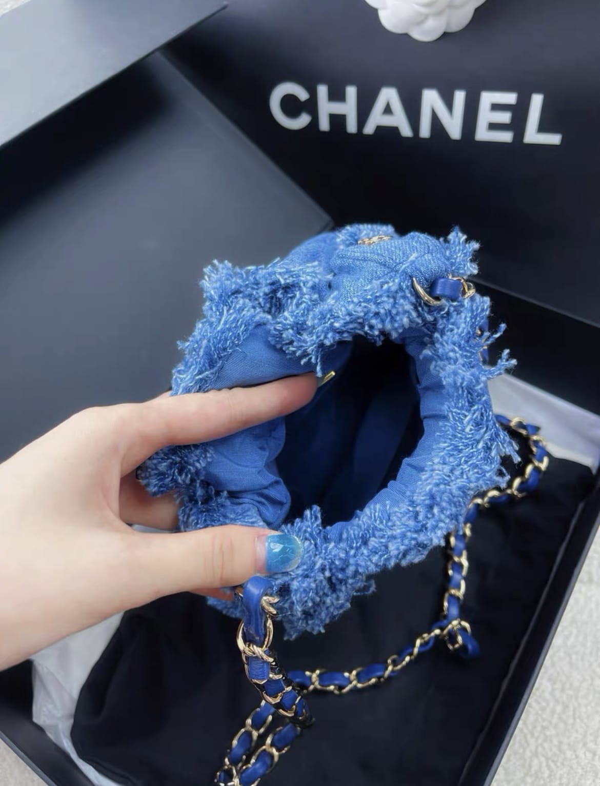 Chanel Quilted Gold Shoulder Bag Quilted