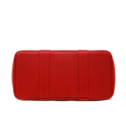 Luxury Hermes Red Garden Party Negonda Leather Bag