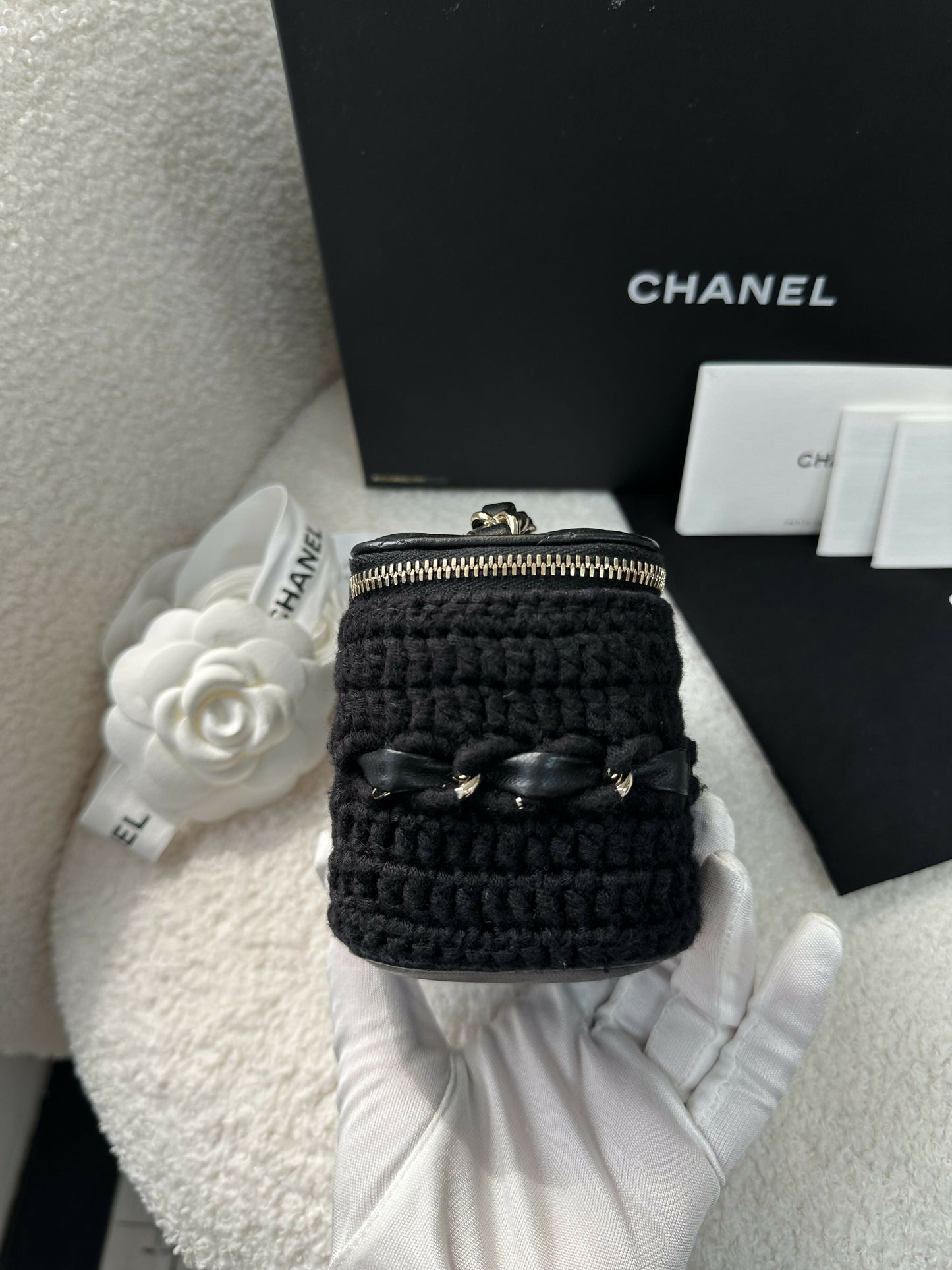 Chanel Vanity Leather Clutch