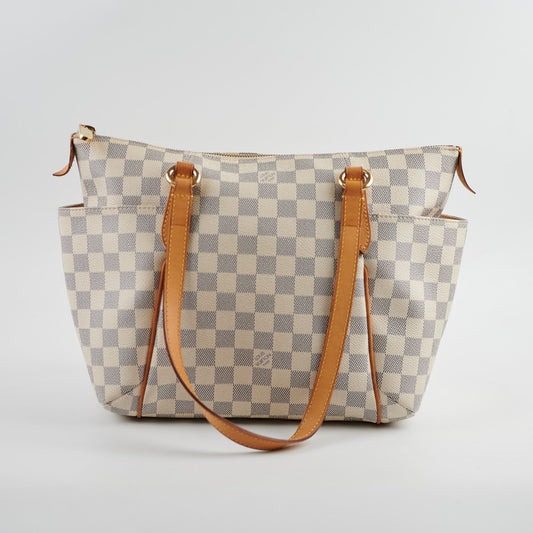 Louis Vuitton Totally MM Damier Azur Shoulder Bag