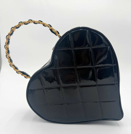 Chanel 1995 Barbie Black Heart Vanity Bag