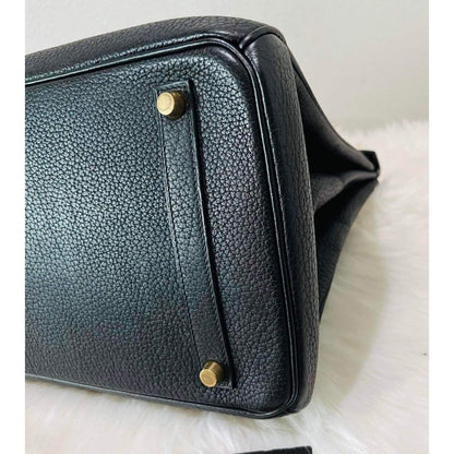 Luxury Hermes Birkin 35 Black Hand Bag