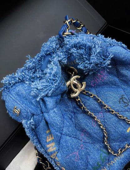 Chanel Quilted Gold Shoulder Bag Quilted