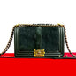 Chanel Boy Chanel Lambskin Rabbit Fur Shoulder Bag