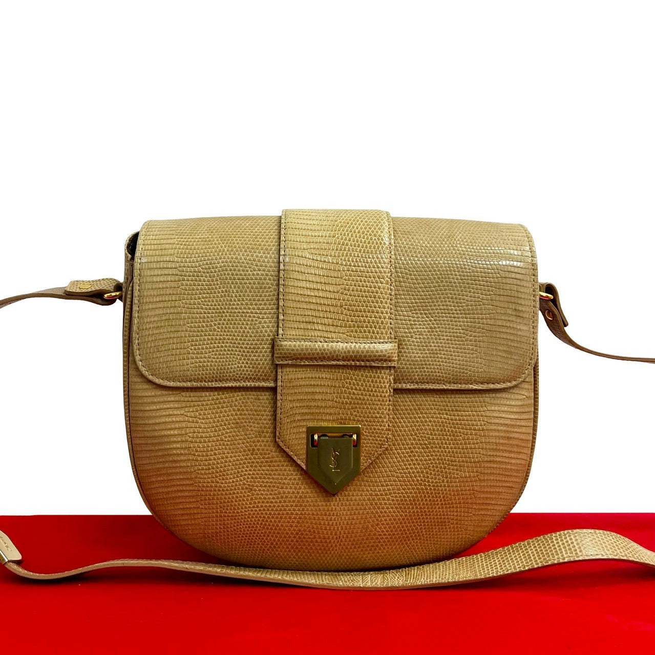 Yves Saint Laurent Lizard Mini Shoulder Bag