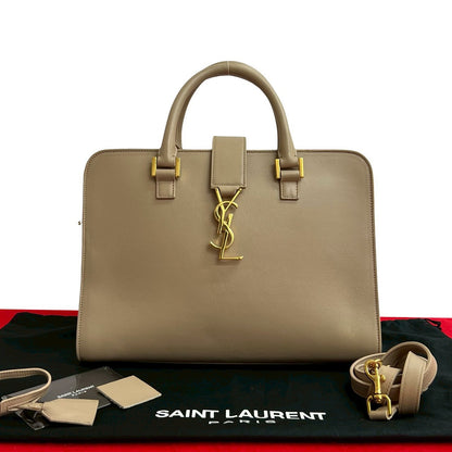 Saint Laurent Paris Baby Cabas Leather 2Way Handbag