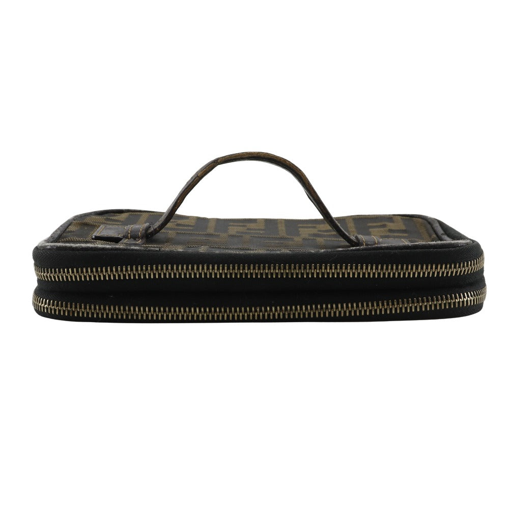 Fendi Luxury Canvas Red Clutch Canvas