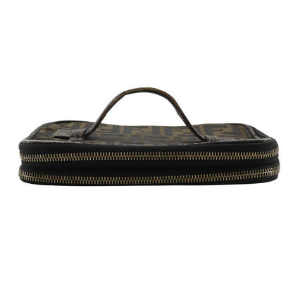 Fendi Luxury Canvas Red Clutch Canvas
