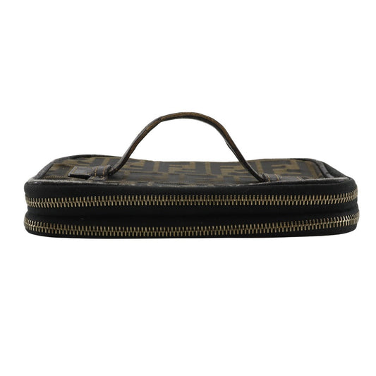 Fendi Luxury Canvas Red Clutch Canvas