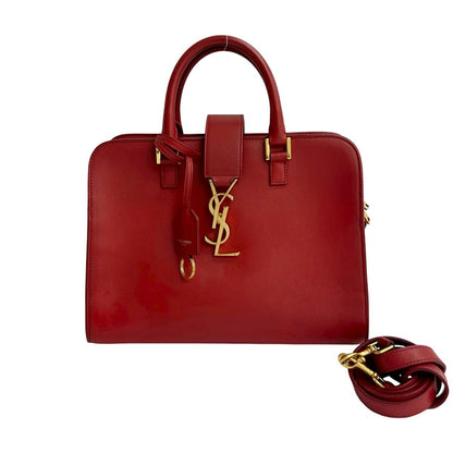 Saint Laurent Leather Red Handbag Style 15