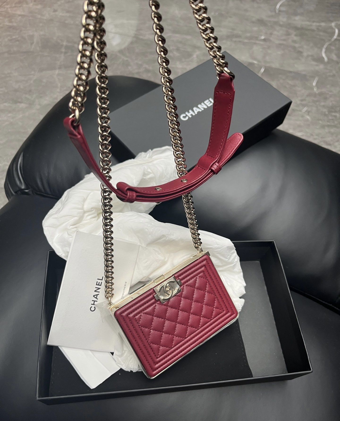 Chanel 22A Mini Leboy Evening Bag