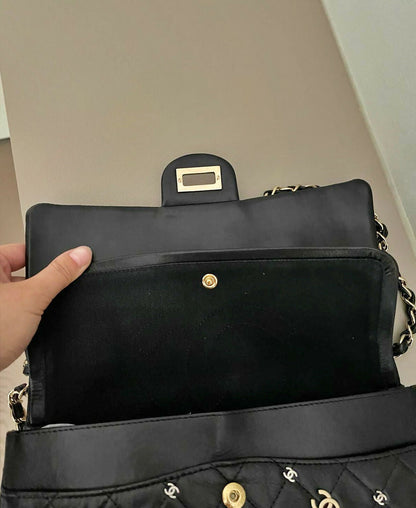 Chanel Medium 2 55 Reissue Punk Cc Charm Flap Bag