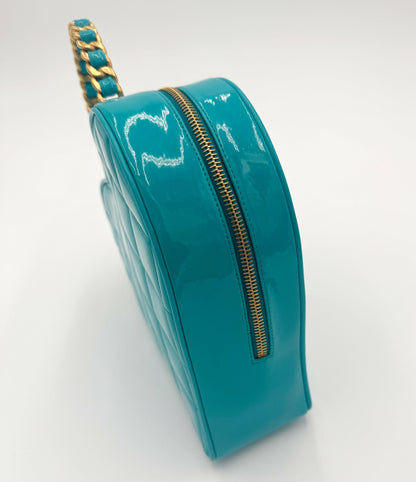 Chanel 1995 Barbie Blue Black Heart Vanity Bag