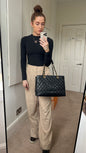 Chanel Caviar Black Luxury Tote Style 2