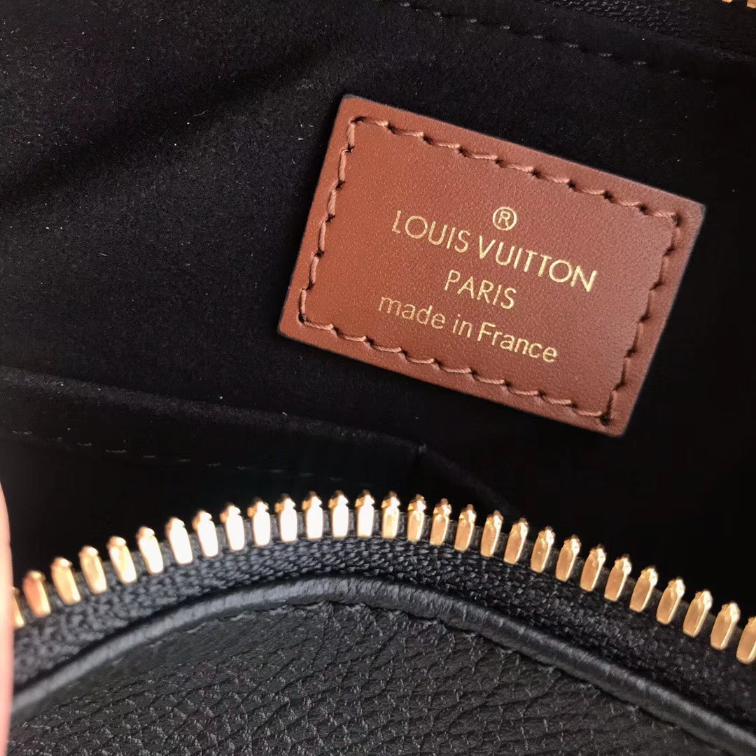 monogram black handbag
