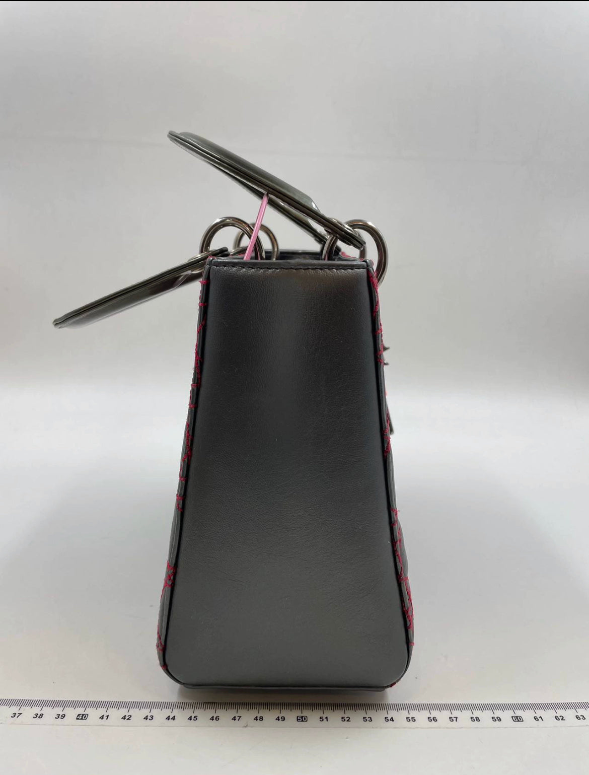 Lady Dior Medium Gunmetal Grey Cannage Lambskin 2011 Limited Edition Handbag