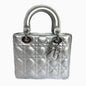 Lady Dior ABCdior Small Silver Cannage Lambskin Handbag