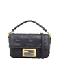 Fendi Baguette Mini Bag Embossed with Embroidered Strap