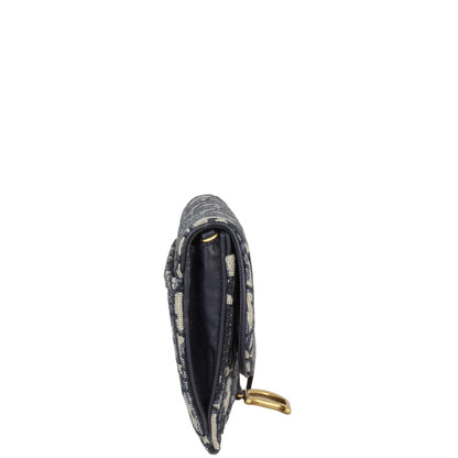Dior Saddle Wallet on Chain Oblique
