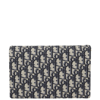 Dior Saddle Pouch Wallet on Chain Oblique