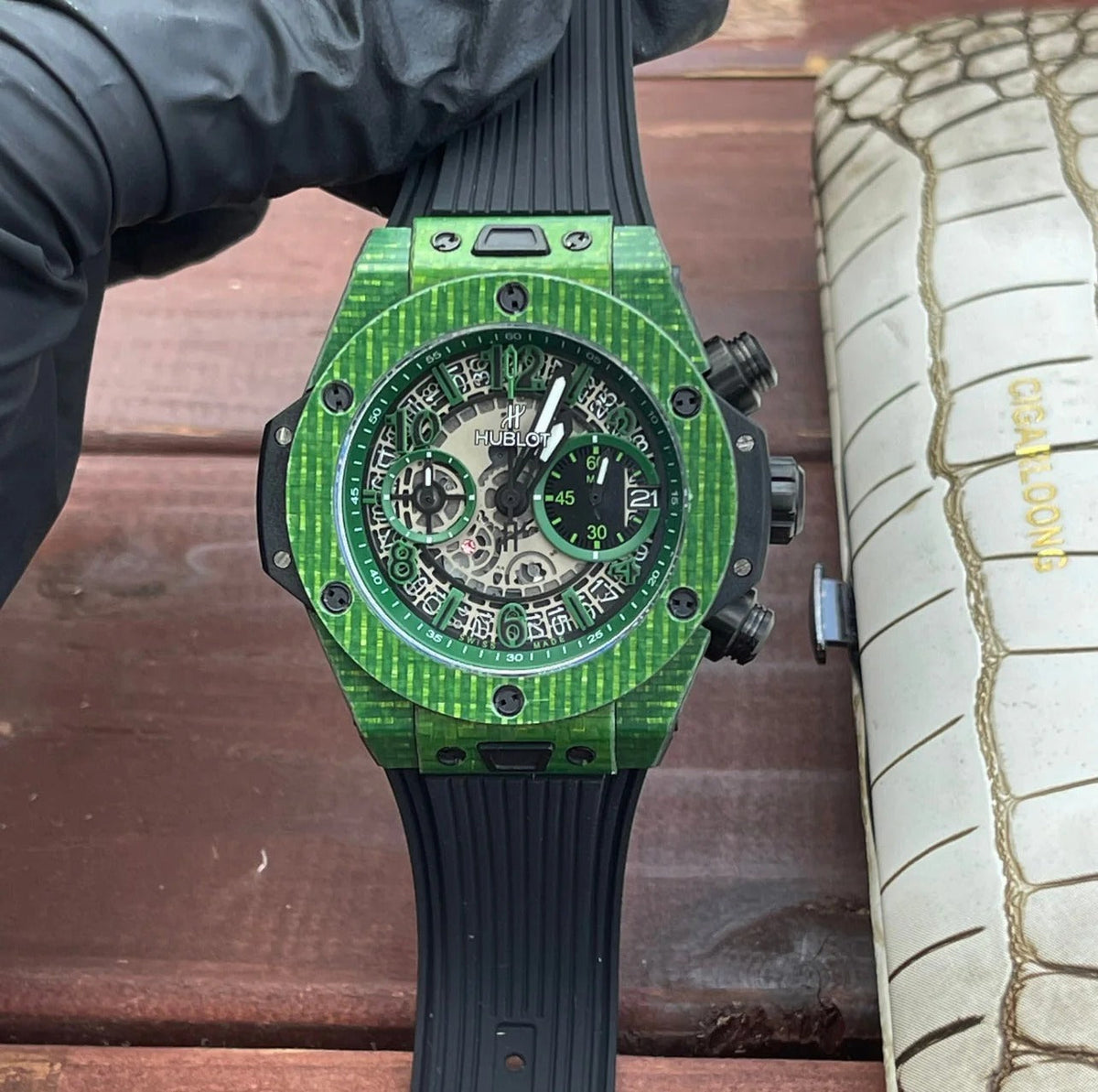 Hublot Big Bang Unico 45mm Watch Black Rubber Strap