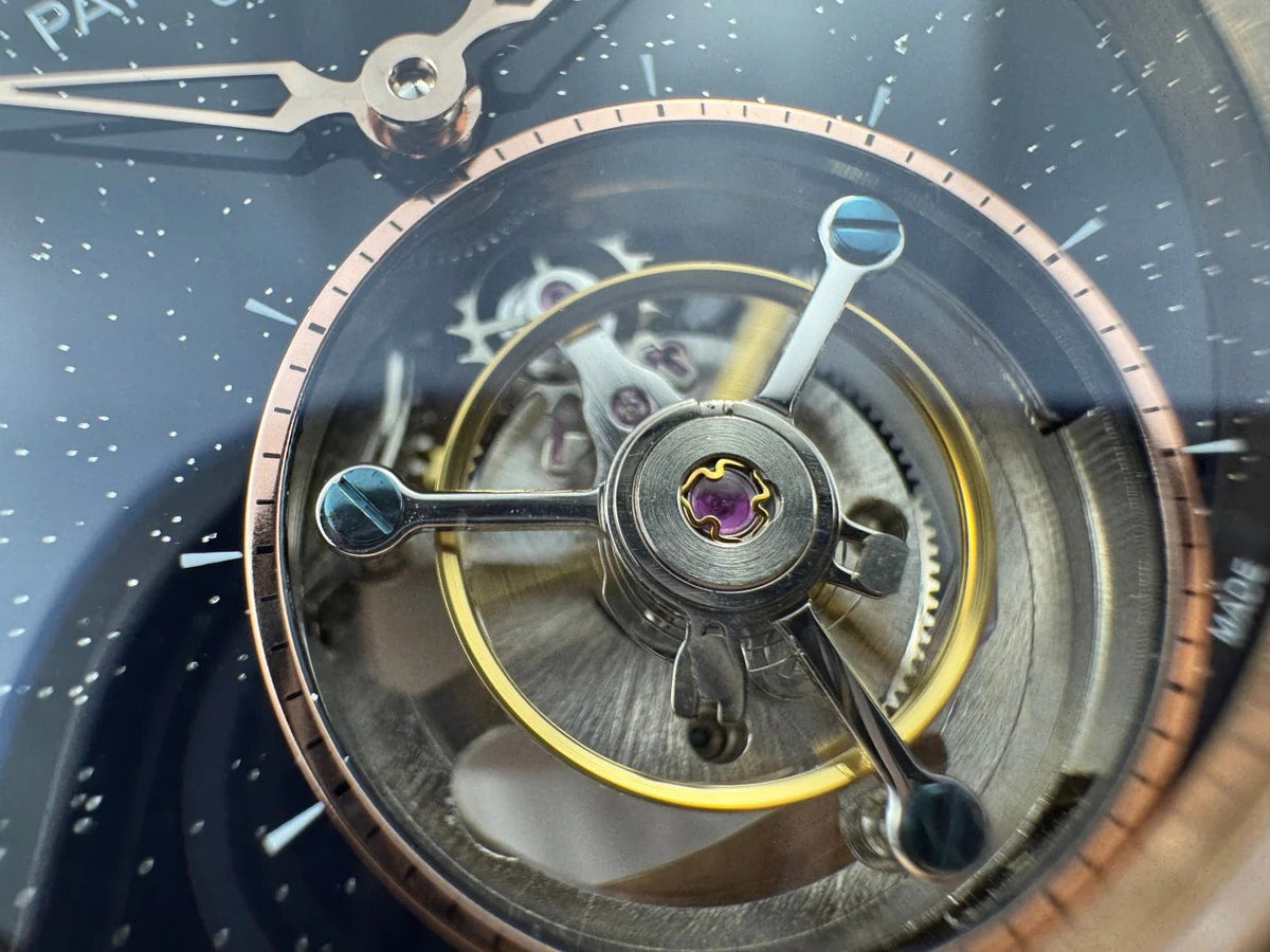 Patek Philippe Grand Complications Sky Moon Tourbillon 42mm Rose Gold Case Rainbow Benzel