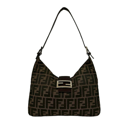 Fendi Mamma Baguette Leather Red Shoulder Bag