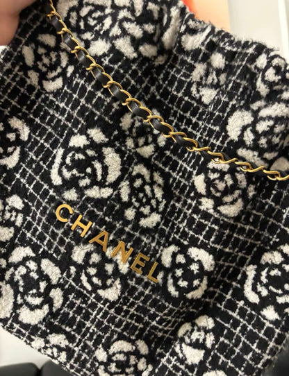 Chanel Chanel 22 Tweed Shoulder Bag