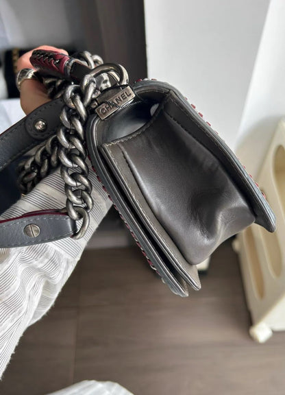 Chanel Boy Leather Shoulder Bag