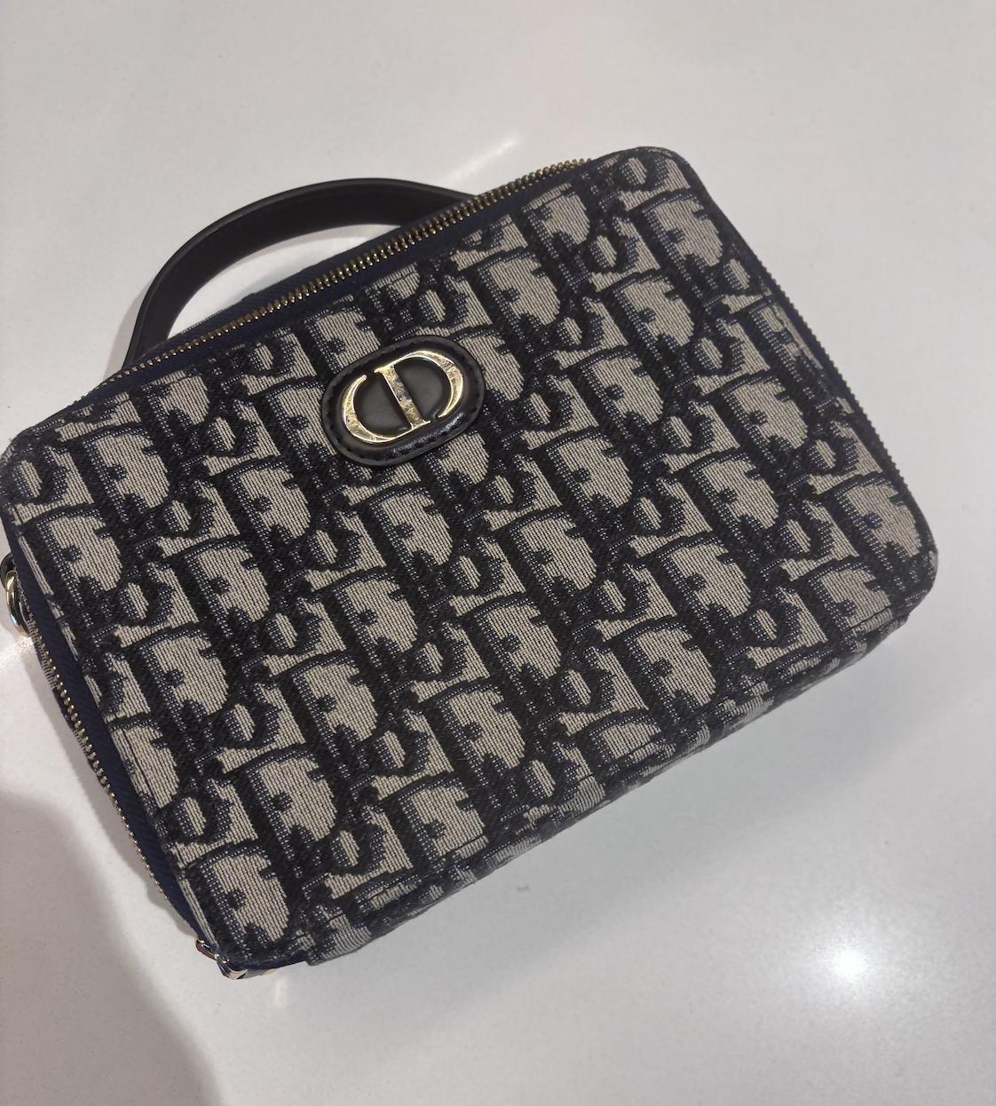 Dior Montaigne Canvas Shoulder Bag
