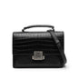 Saint Laurent Belchasse Croco Embossed Leather 2Way Bag
