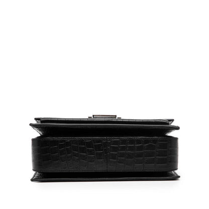 Saint Laurent Belchasse Croco Embossed Leather 2Way Bag