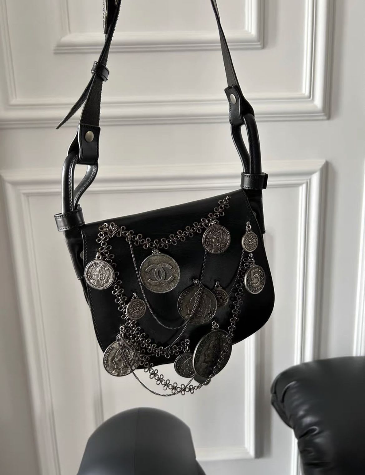 Chanel Medallion Leather Handbag