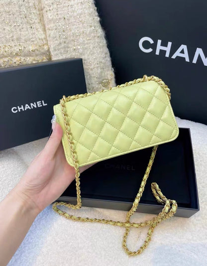 Chanel Green Shoulder Chain Bag Brand New With Box