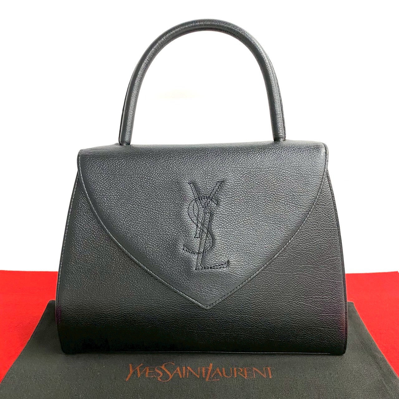 Saint Laurent Leather Red Handbag Style 22