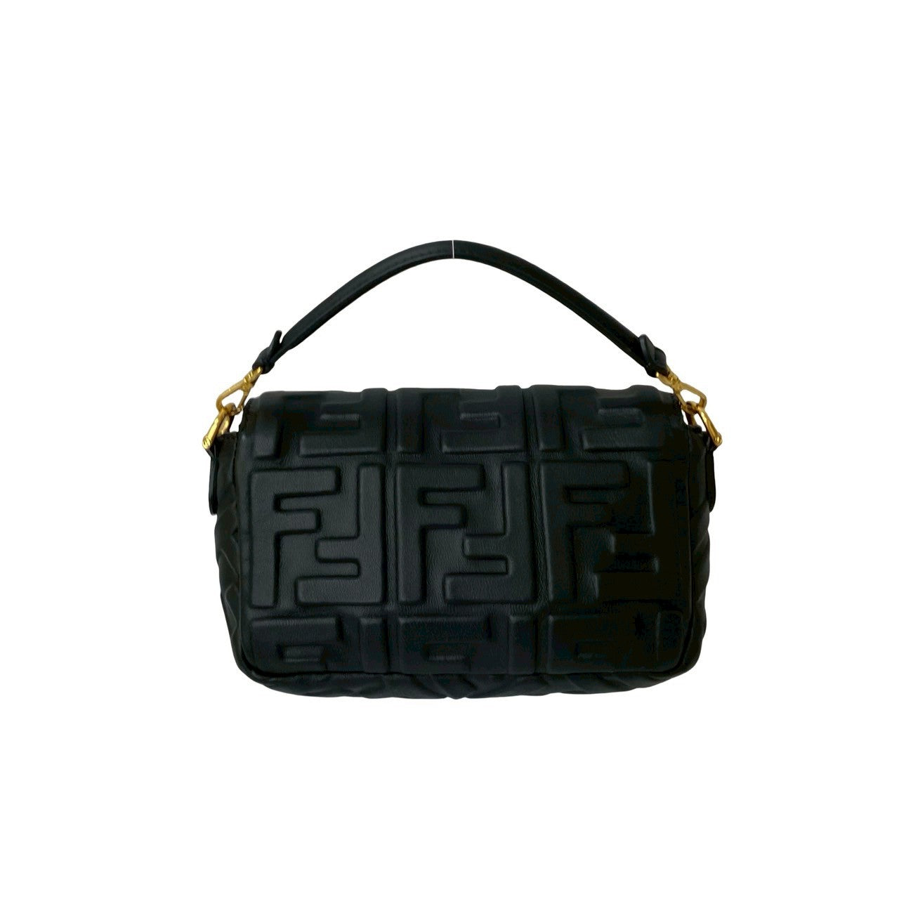 Fendi Zucca Canvas Leather 2Way Shoulder Bag Handbag
