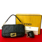 Fendi Mamma Baguette Leather Red Shoulder Bag Leather